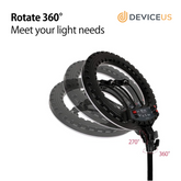 The 18 inch LED Ring Light With Adjustable Tripod Stand & wireless Remote
